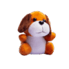 Brown stuffed dog